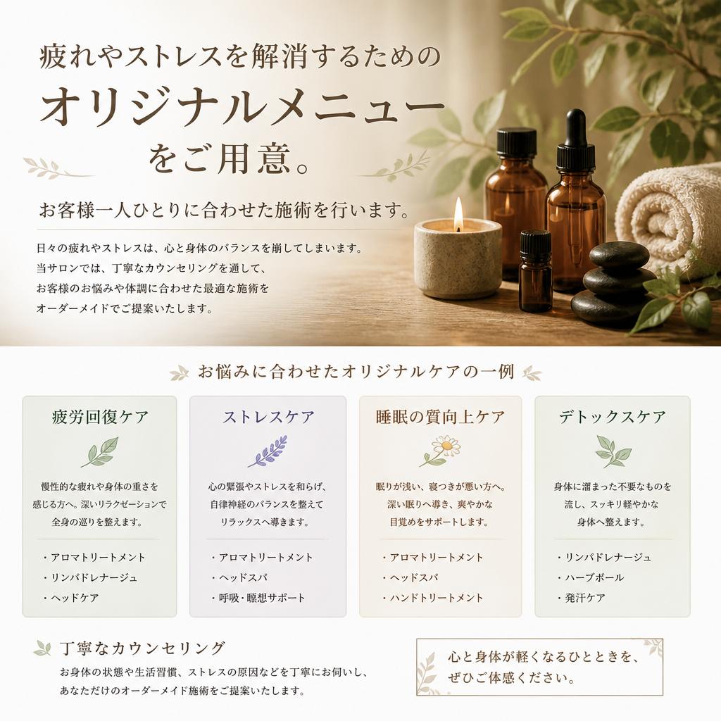 疲労回復のための特別メニュー