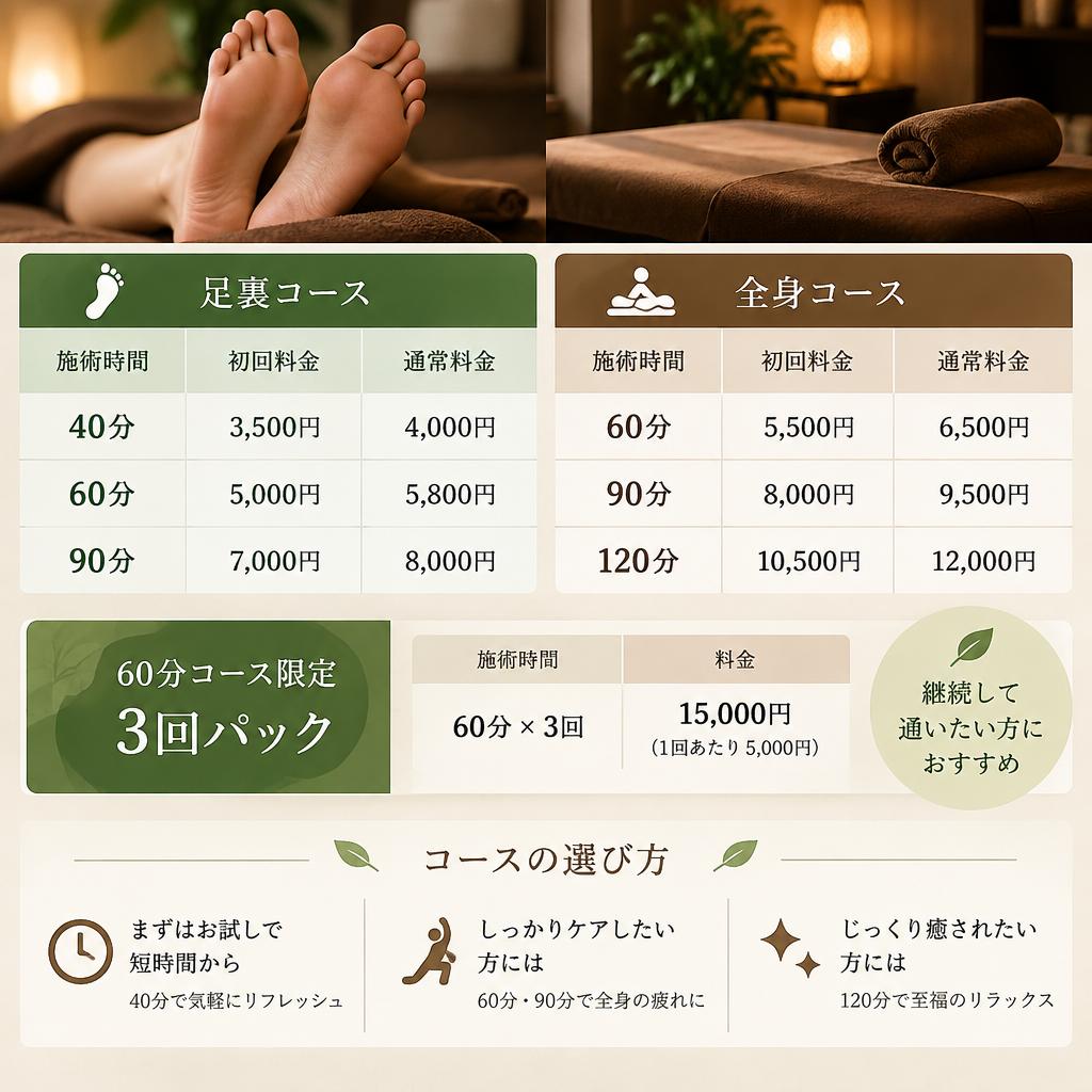 初めてでも安心。あなたに合わせて選べるコース